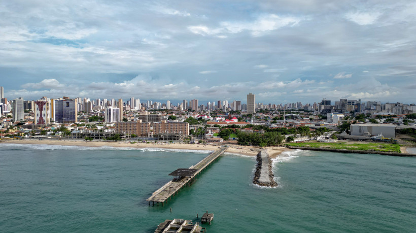 Praia de Iracema, em Fortaleza