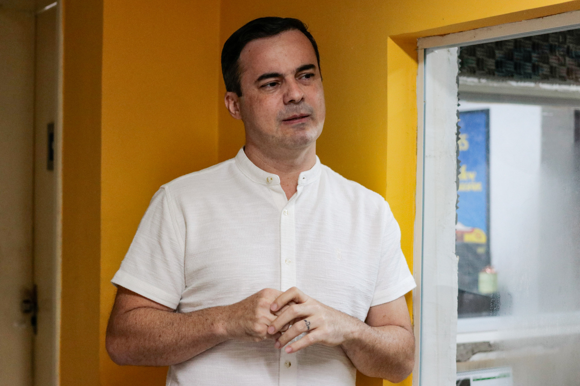 ￼PRÉ-CANDIDATO do União Brasil comentou birga entre petista e pedetista (Foto: Yuri Allen/Especial para O Povo)