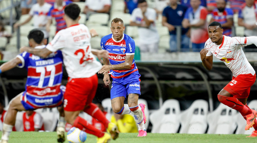 FORTALEZA, CEARÁ,  BRASIL- 28.04.2024: Breno Lopes. Fortaleza x Bragantino. Arena Castelão. Campeonato brasileiro série A. (Foto: Aurélio Alves