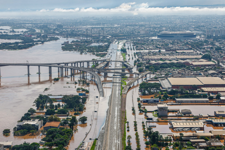 Canoas (RS), uma das cidades atingidas pelas enchentes das últimas semanas