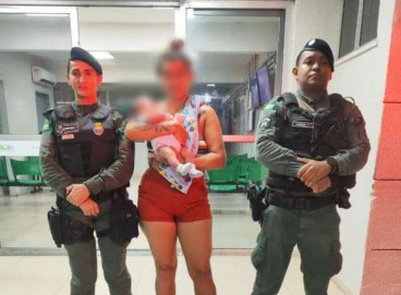 A Polícia Militar do Ceará realiza o salvamento de um recém-nascido de 21 dias após a criança se engasgar  