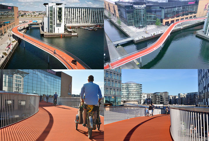 A capital dinamarquesa tem 338 km de ciclovias e quase metade da população pedala todos os dias, sendo que 90% das pessoas têm bicicleta em casa. Há mais bikes do que moradores. 