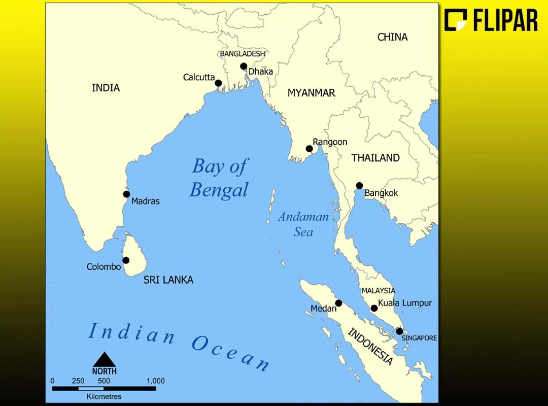 A Sentinela do Norte faz parte do arquipélago de Andamão e Nicobar, na Baía de Bengala, no Oceano Índico. 