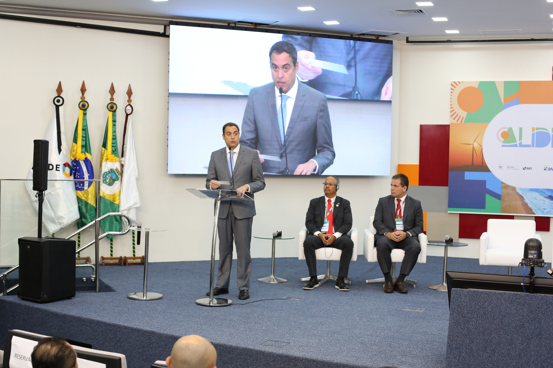 ￼PAULO Câmara, presidente do Banco do Nordeste, discursa na reunião anual da Alide (Foto: Fernando Cavalcante/BNB)