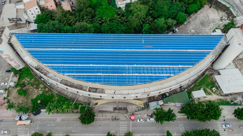 Foto aérea do Mercado Central de Fortaleza