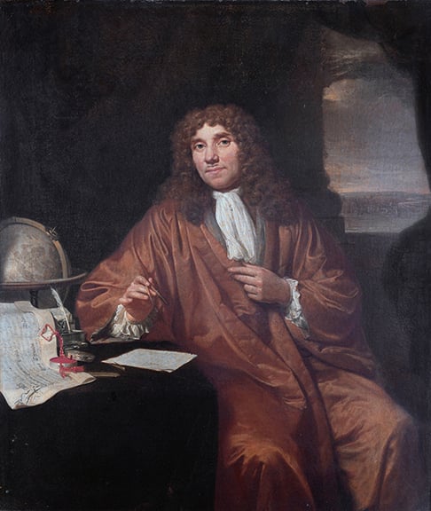 Acredita-se que o primeiro a fazer observações biológicas com uso de microscópio foi o holandês Antonie van Leeuwenhoek.