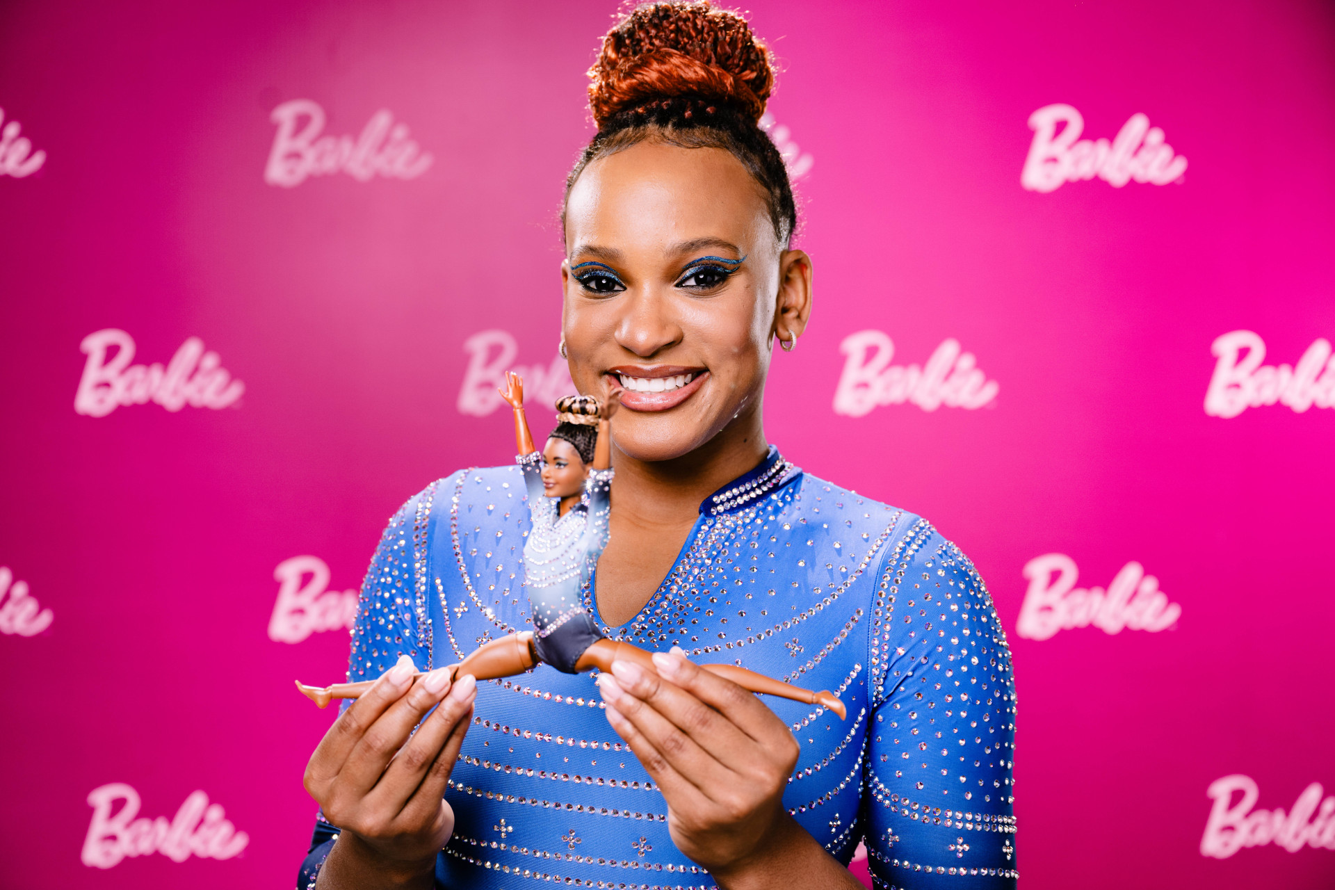 A ginasta brasileira Rebeca Andrade foi homenageada pela Barbie com a sua versão da icônica boneca (Foto: Divulgação/ Claudio Belli)