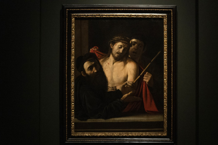 Obra  'Ecce Homo', do mestre italiano Caravaggio, em exibição no Museu do Prado