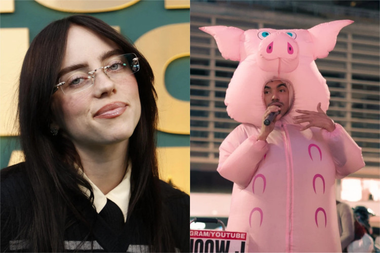 Billie Eilsih republica vídeo de Porquinho da Paulista cantando 