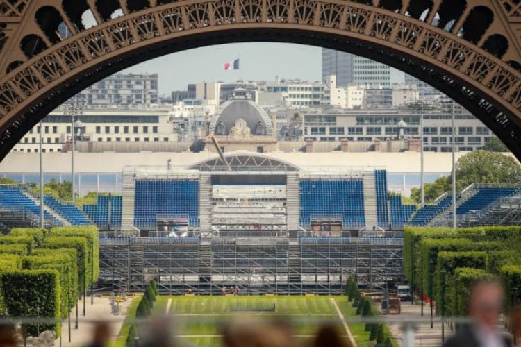 Olimpíadas 2024: Campo de Marte, arena temporária próxima à Torre Eiffel