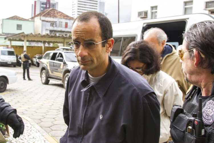 Marcelo Odebrecht ao deixar o IML após realização de exame de corpo delito, em 20 de junho de 2015