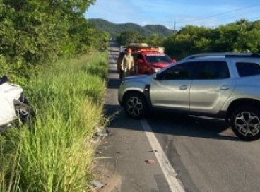 O acidente aconteceu no km 55 da CE-060 