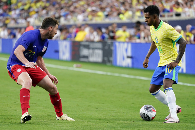 Rodrygo marcou o gol do Brasil diante dos Estados Unidos