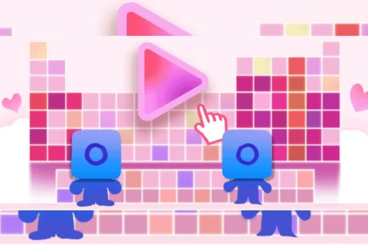  Google Doodle criou um jogo educativo no Dia dos Namorados
