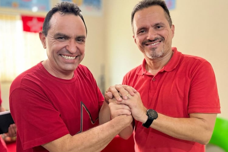 Postulante a vice, Pedro Lobo e pré-candidato a prefeito, André Barreto