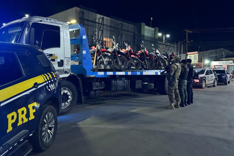 Seis homens são presos suspeitos de adultetarem elementos de identificação de motocicletas, em Frecheirinha
