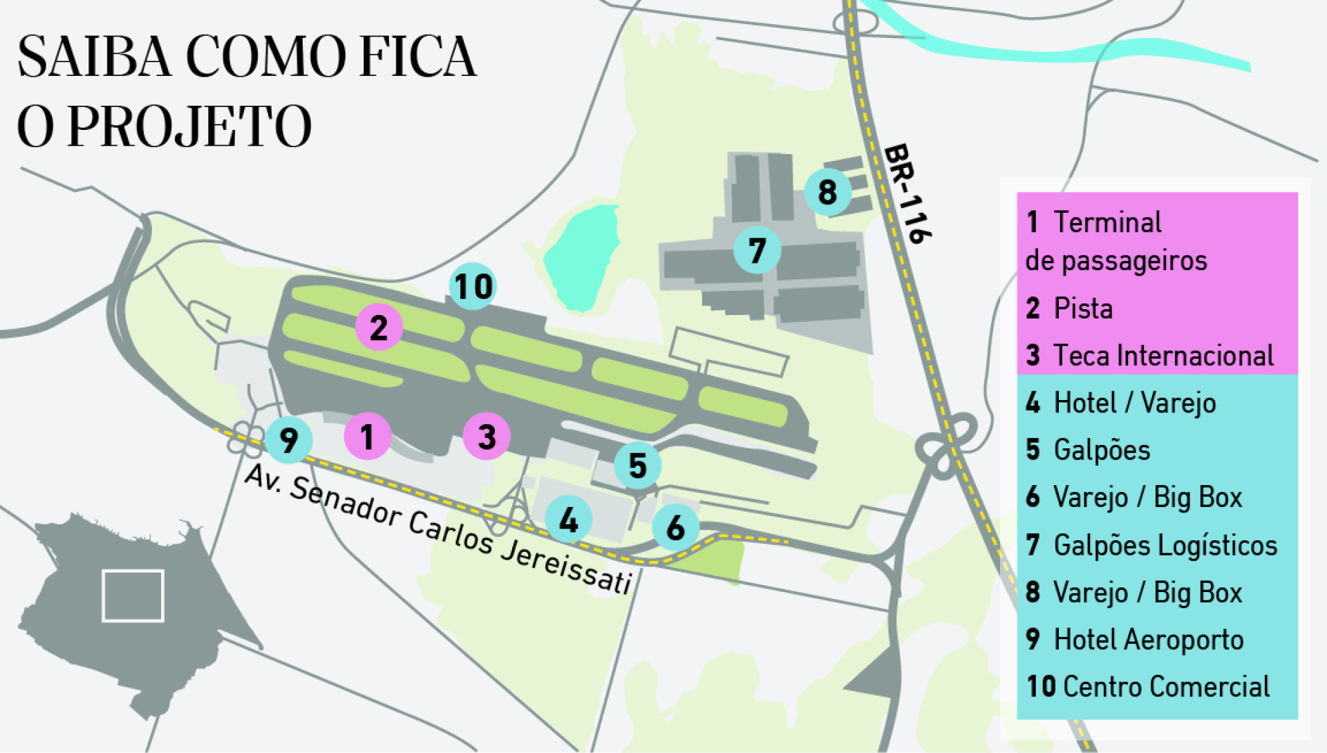 ￼PROJETO de complexo imobiliário da Fraport para o Aeroporto de Fortaleza (Foto: Luciana Pimenta)