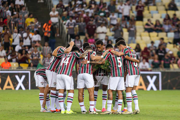 Elenco do Fluminense reunido para disputa da Série A do Campeonato Brasileiro