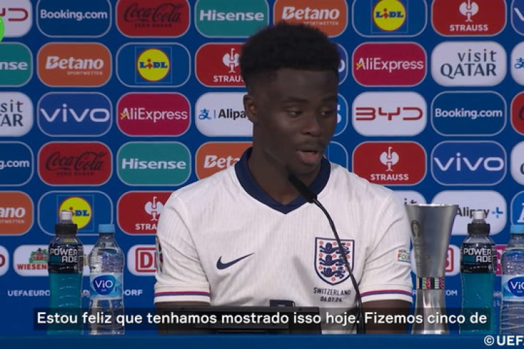 Homem do Jogo, Saka celebra classificação da Inglaterra 