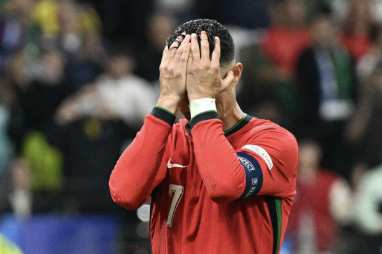 BBC fez brincadeira após o astro desperdiçar uma cobrança no duelo entre Portugal e Eslovênia pela Eurocopa