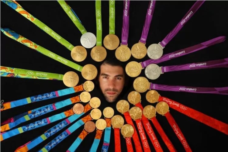 Michael Phelps é o atleta com mais medalhas olímpicas