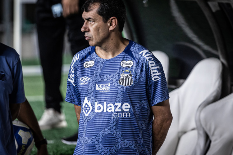 Técnico Fábio Carille no jogo Ceará x Santos, no Castelão, pelo Campeonato Brasileiro Série B 2024