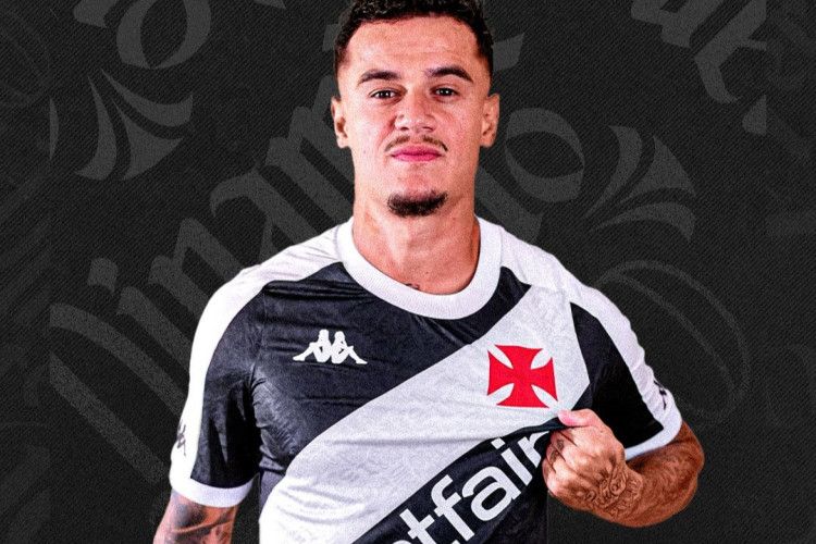 Phillippe Coutinho, novo meia do Vasco da Gama. Jogador chega por empréstimo de um ano 