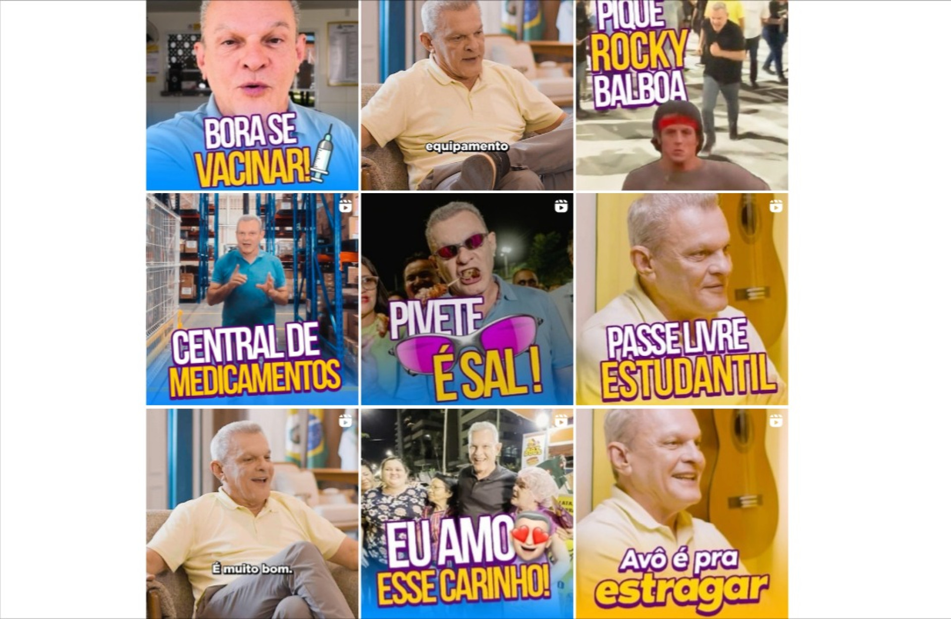 Últimas publicações do prefeito Sarto no mesmo de julho(Foto: Reprodução/Instagram Sarto)