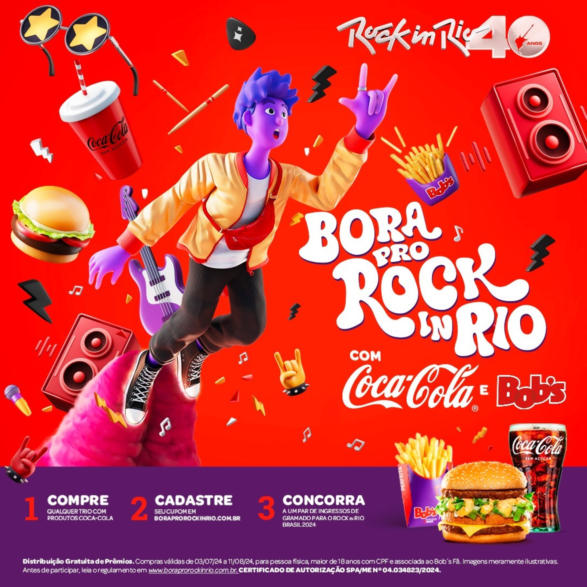 Campanha do Bob's oferece ingressos para o Rock in Rio(Foto: Divulgação/Artplan)