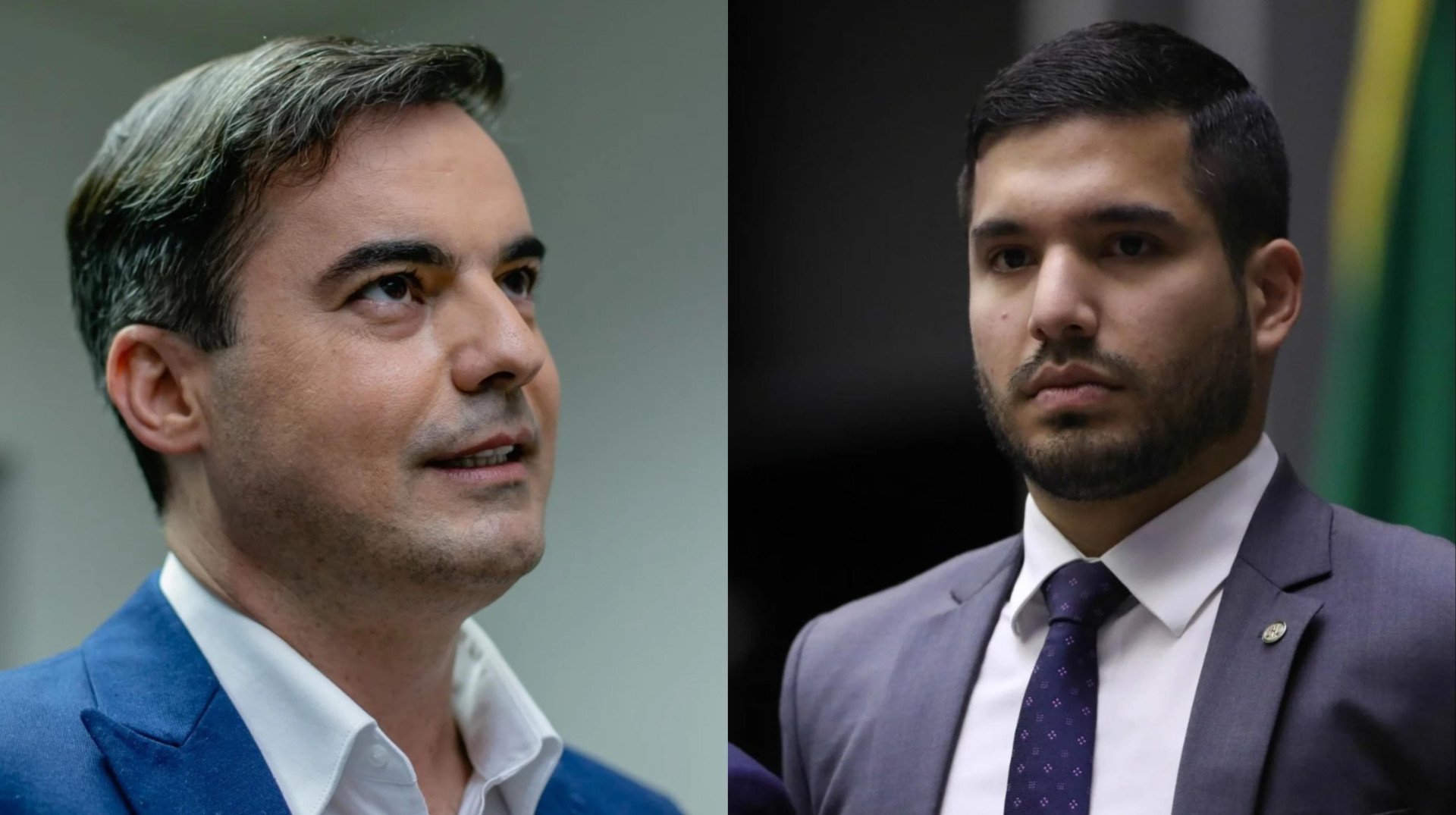 UNIÃO Brasil e PL ventilaram acordo para Fortaleza entre os pré-candidatos Capitão Wagner e André Fernandes
 (Foto: Aurélio Alves/O POVO / Bruno Spada/Agência Câmara)