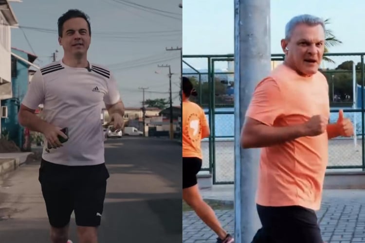 O pré-candidato Capitão Wagner (União) gravou vídeo correndo e mostrando problemas na cidade, já José Sarto (PDT) respondeu com publicação similar apresentando obras da sua gestão