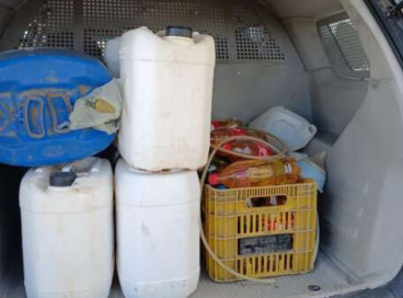 Combustíveis confiscados na operação em Senador Pompeu 