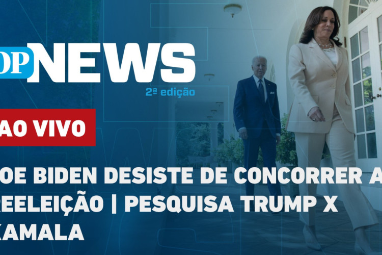 Presidente dos Estados Unidos se retirou da disputa e apontou o nome de sua vice, Kamala Harris, como opção do partido Democrata