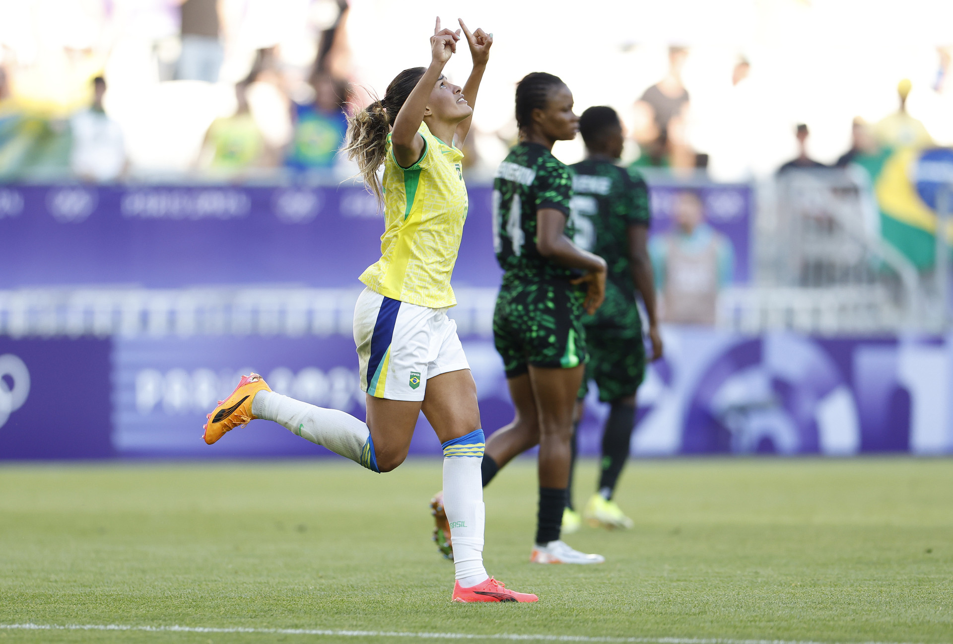 Gabi Nunes garantiu o triunfo brasileiro
 (Foto: Rafael Ribeiro/CBF)