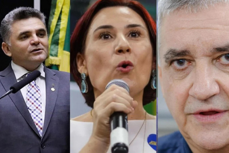 ￼DEUZINHO Filho (União), Emília Pessoa (PSDB) e Zé Gerardo (PDT): aliança em Caucaia