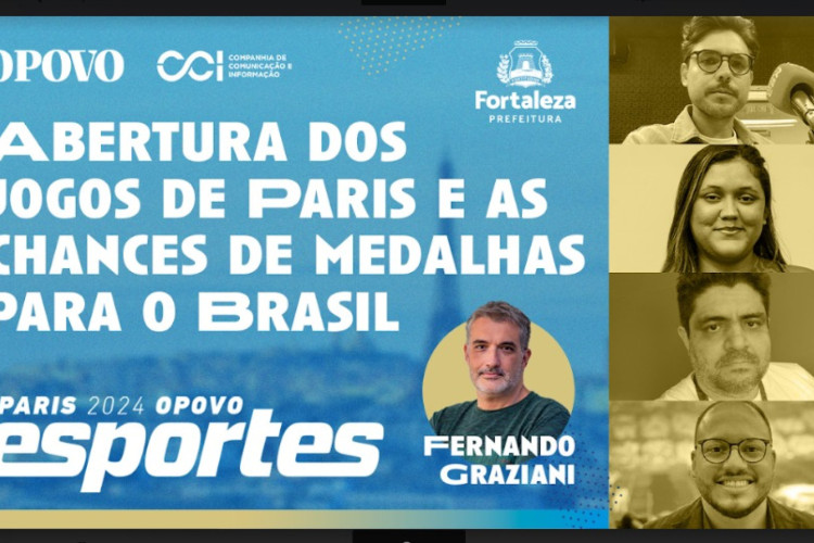 Programa ESPORTES O POVO PARIS 2024 estreia nesta sexta-feira, 26