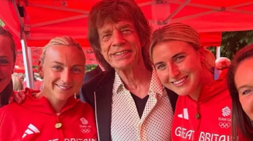Vocalista do The Rolling Stones, Mick Jagger se encontra com atletas do Reino Unido antes do início das Olimpíadas de Paris 2024 