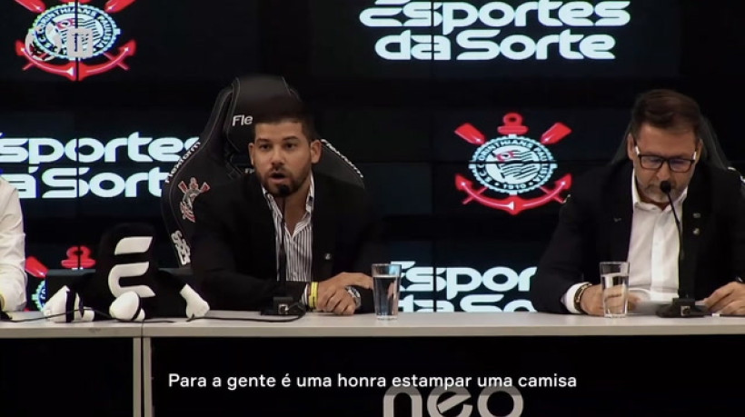 Esportes da Sorte chega e fala em 'alçar o Corinthians para títulos' 
