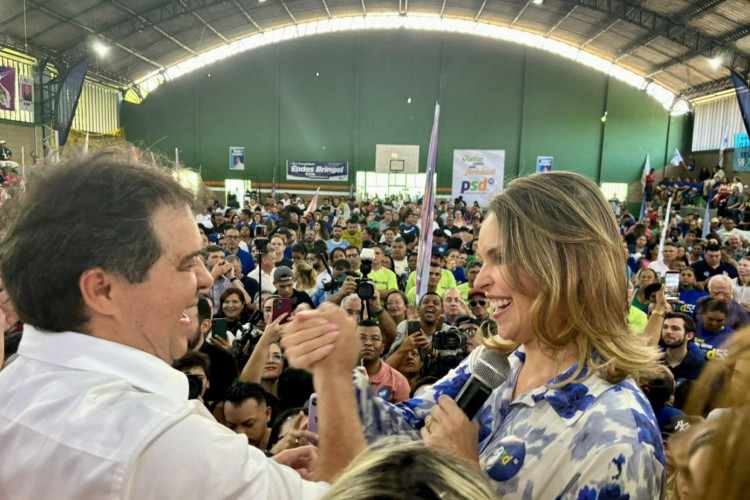 Evandro Leitão e Gabriella Aguiar