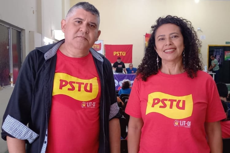 ￼ZÉ Batista e Malu Costa, 
do PSTU, formam a chapa da 