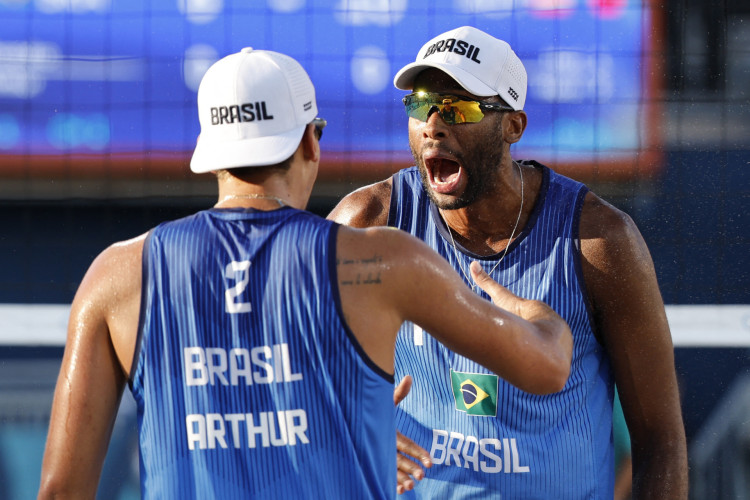 A dupla brasileira apresentou muita efetividade nos bloqueios