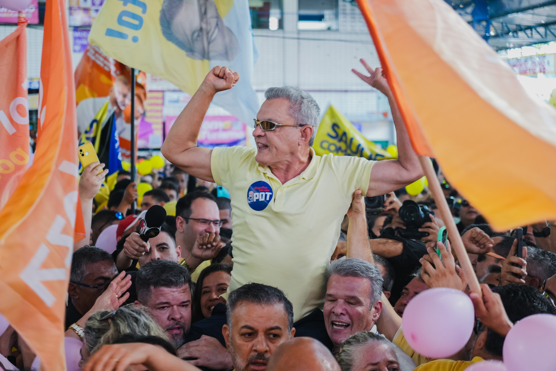 FORTALEZA, CEARÁ, 28-07-2024: Comitê de pré-candidatura de José Sarto. (Foto: Fernanda Barros / O Povo) (Foto: FERNANDA BARROS)