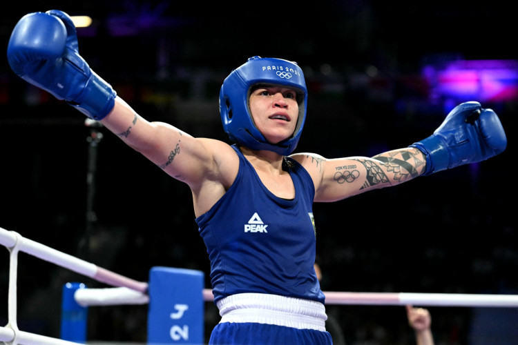 Bia Ferreira está nas quartas de final do boxe feminino das Olimpíadas de Paris-2024. 