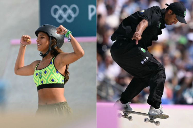 O uso do capacete no skate olímpico tem a ver com questões de regra, idade e categoria