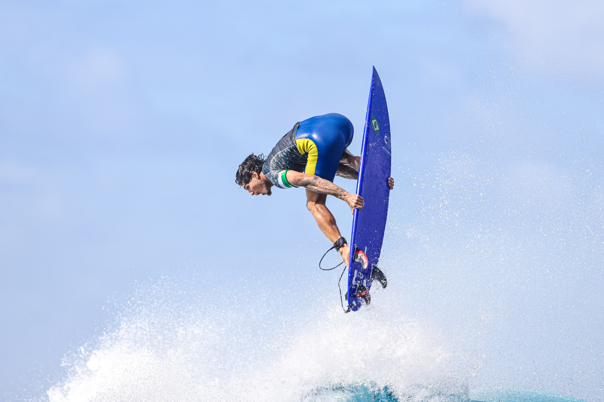 Gabriel Medina foi medalha de bronze na Olimpíada de Paris-2024 (Foto: Jerome BROUILLET / AFP)