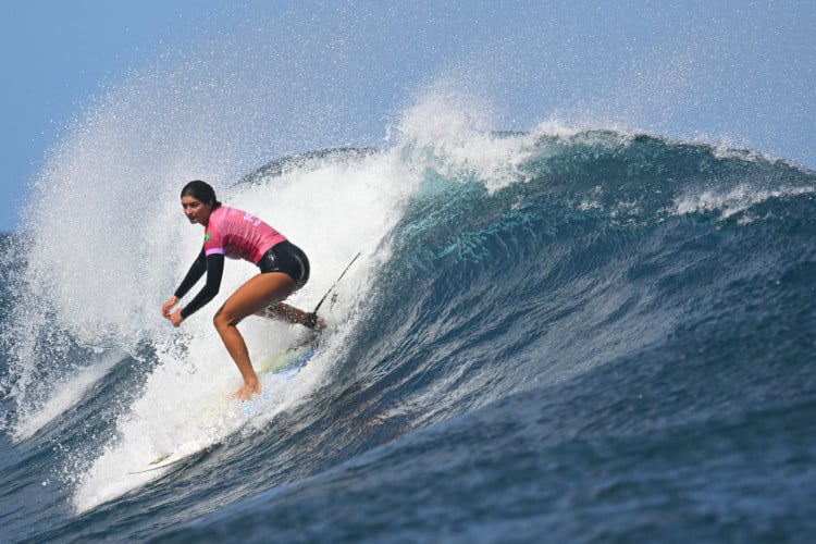 Luana Silva se classificou para a próxima fase do surfe feminino nas Olimpíadas de Paris-2024. 