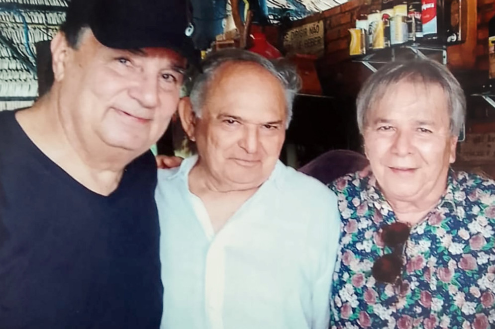 No Cipó de Joaquim Gadelha, Elizeu Batista, Valdenor Pinheiro e Júlio César Pereira(Foto: acervo pessoal)