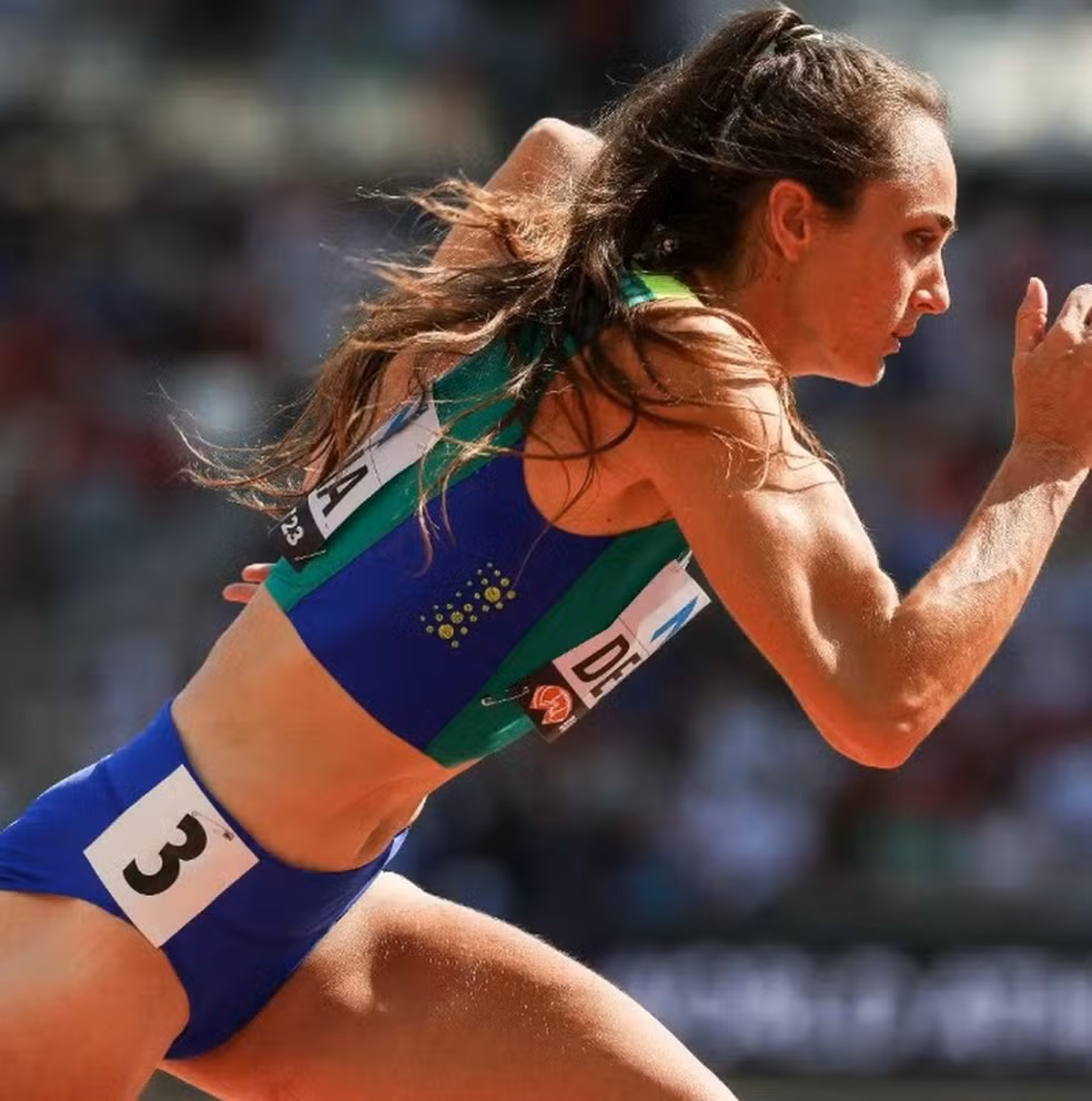 Atleta profissional, velocista Flávia Maria de Lima (Foto: Arquivo Pessoal)