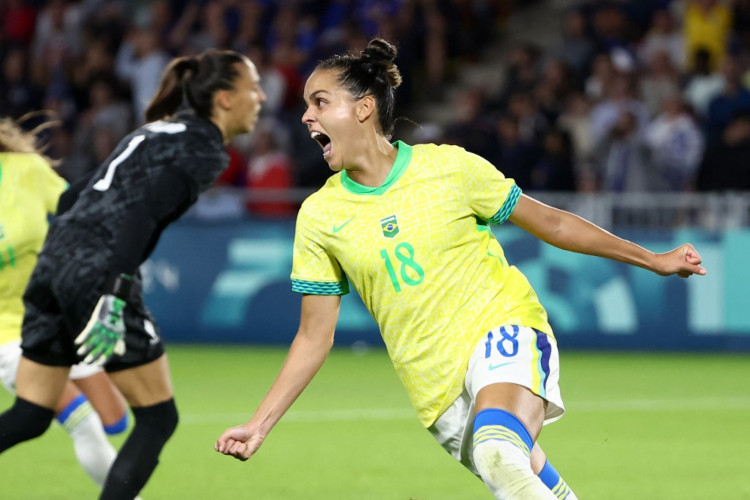 Gabi Portilho marcou o gol do triunfo do Brasil diante da França nas Olimpíadas de Paris-2024 pelas Olimpíadas de Paris-2024. 