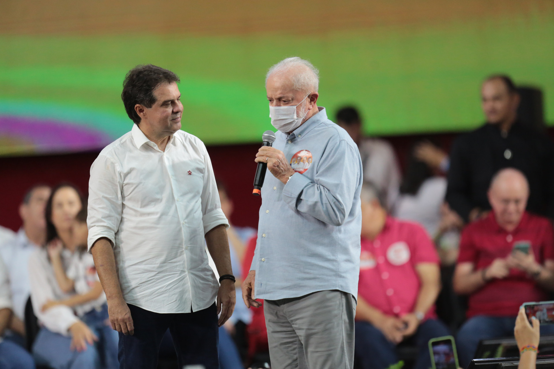 Lula na convenção de lançamento de Evandro Leitão (Foto: FÁBIO LIMA)